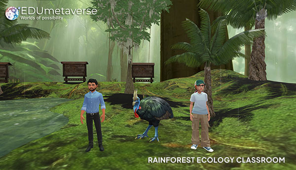 Rainforest Ecology Classroom – EDUmetaverse virtual world